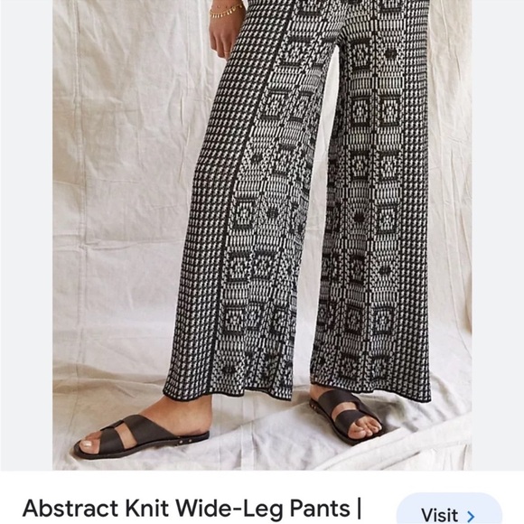 Anthropologie Cecilia Prado womans boho Abstract
Knit Wide Leg Pants Size CD - Picture 3 of 14